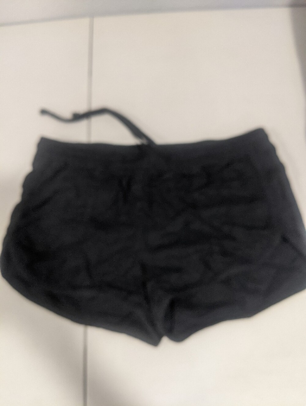 Vintage Retro Black Shorts Swimwear Coverup Pool Party Festival Summer Goth